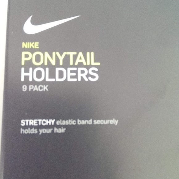 Nike Ponytail Holders Black And White Mixed 9 Pieces Hairbands New - Picture 4 of 5